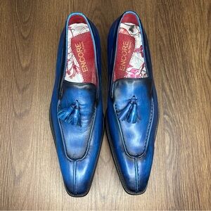 Encore Jeans Men's Blue Tassel Slip-Ons